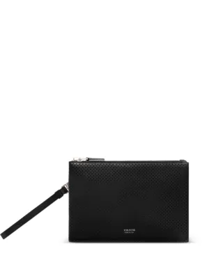 Zegna レザー クラッチバッグ | ブラック | FARFETCH JP