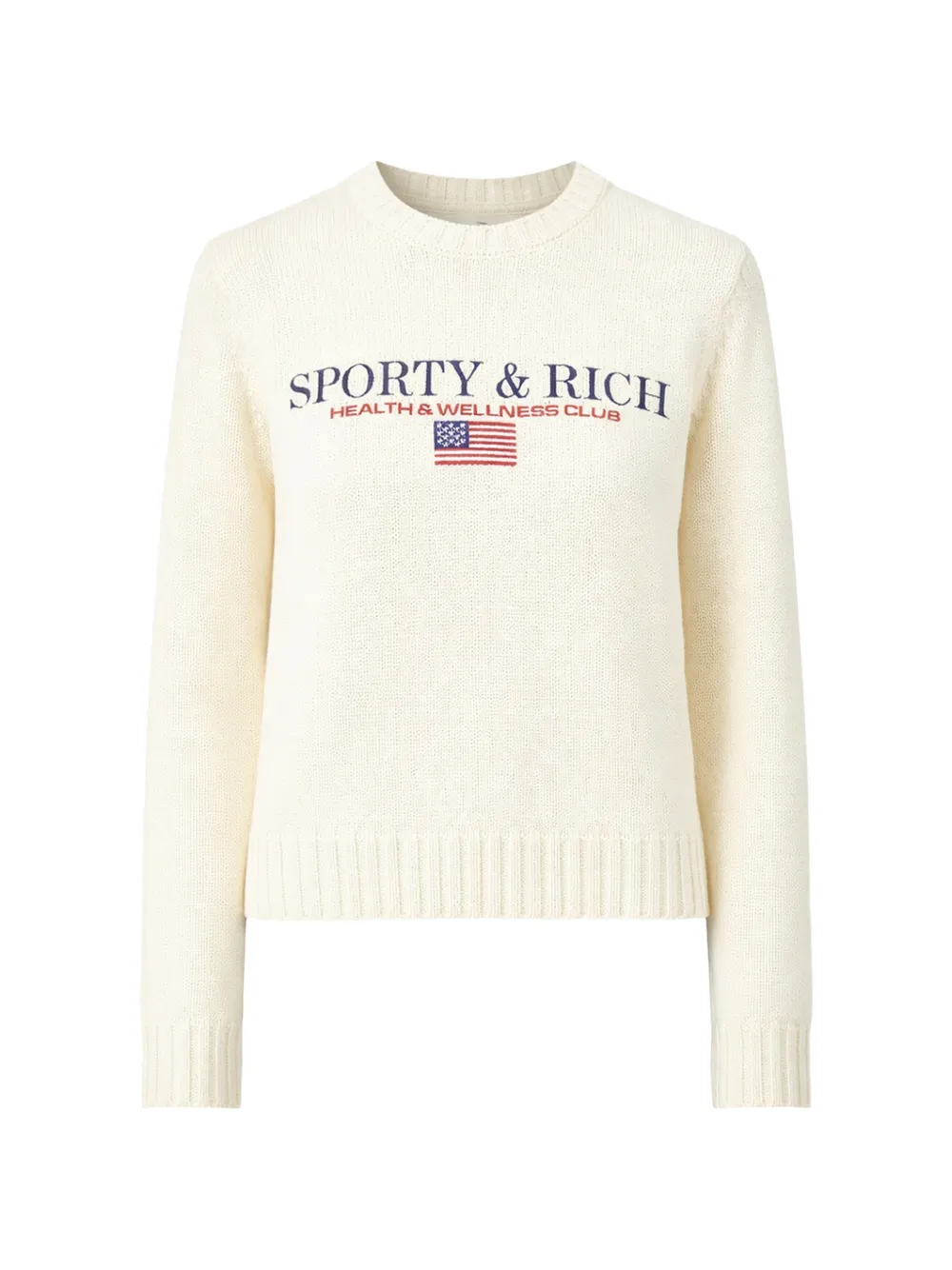 Sporty & Rich flag-detail sweater - Toni neutri