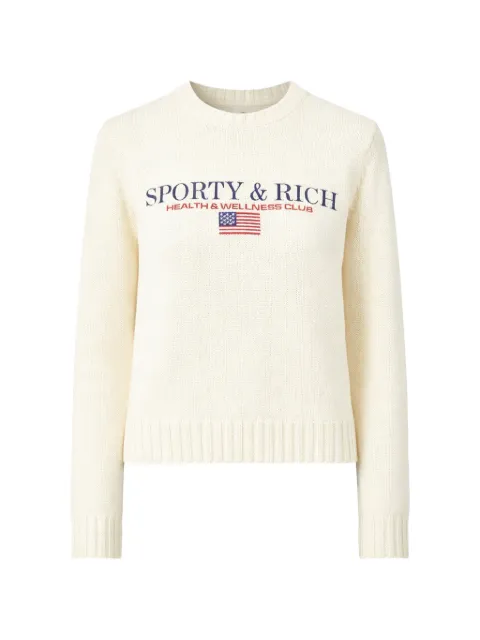 Sporty & Rich flag-detail sweater