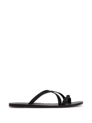 TOM FORD logo-detail Sandals | Black | FARFETCH ID