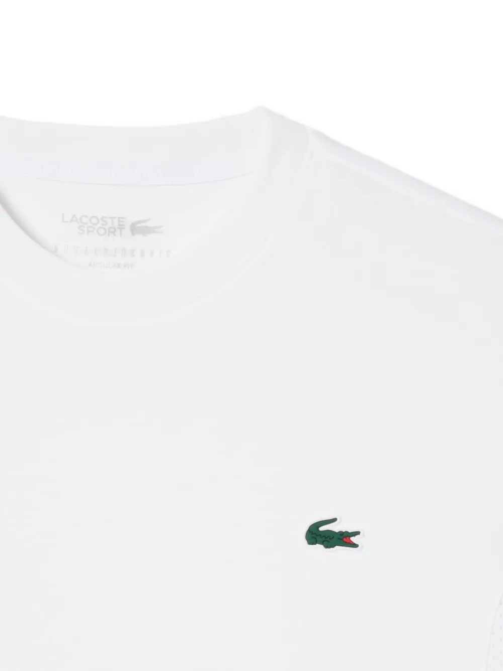 Lacoste T-shirt met ronde hals en logo Wit