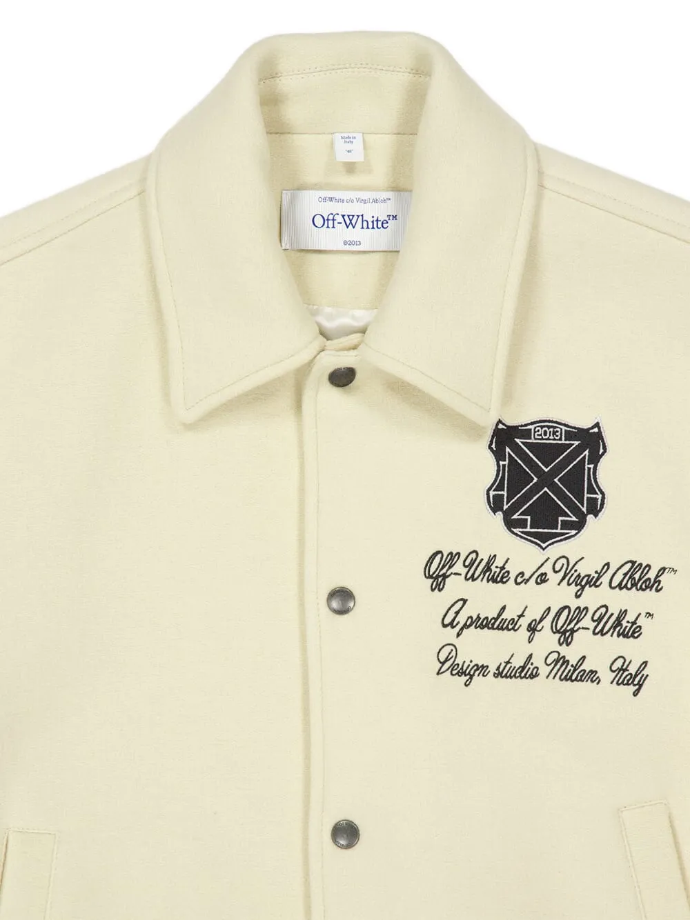  Off-white Buttoned Shirt Jacket - Neutrals 