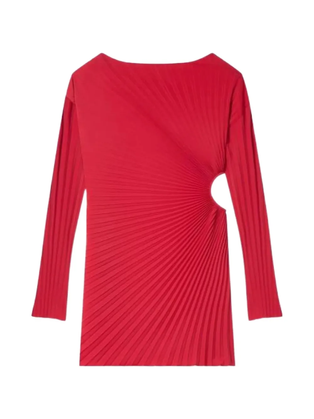  Kenzo Pleated Mini Dress - Red 