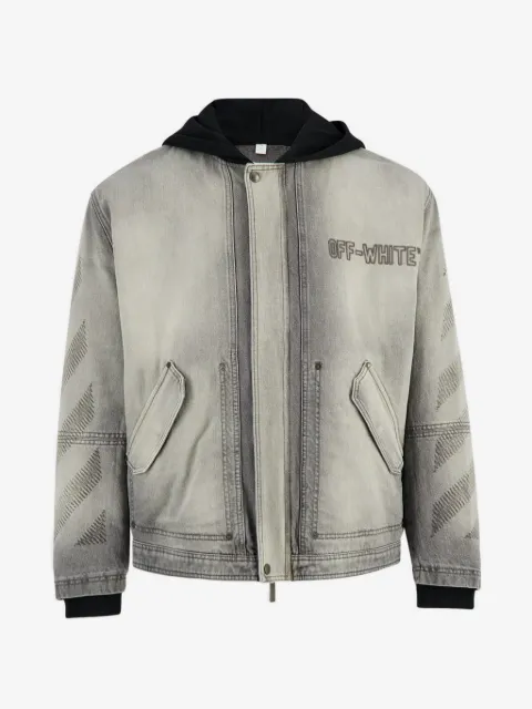 Off-White hooded denim jacket