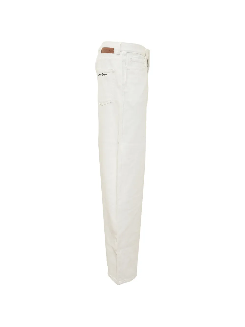  Palm Angels Vaqueros Con Logo Bordado - Blanco 