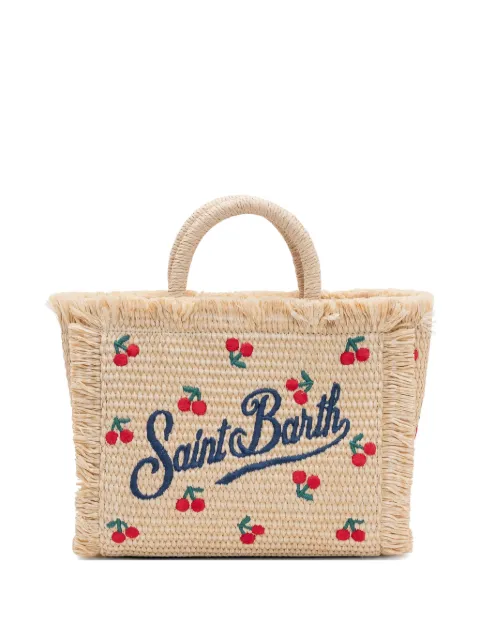 MC2 Saint Barth cherry embroidered tote bag