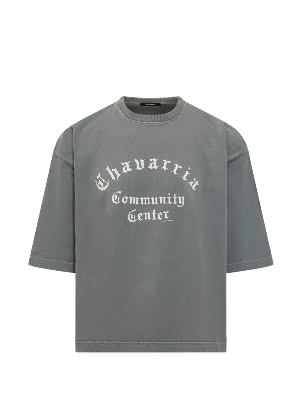 Willy Chavarria Community Center buffalo T-shirt - Grigio