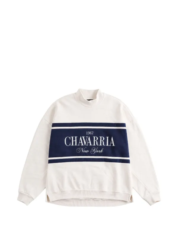 Willy Chavarria Gilroy Crew-neck Sweatshirt in White