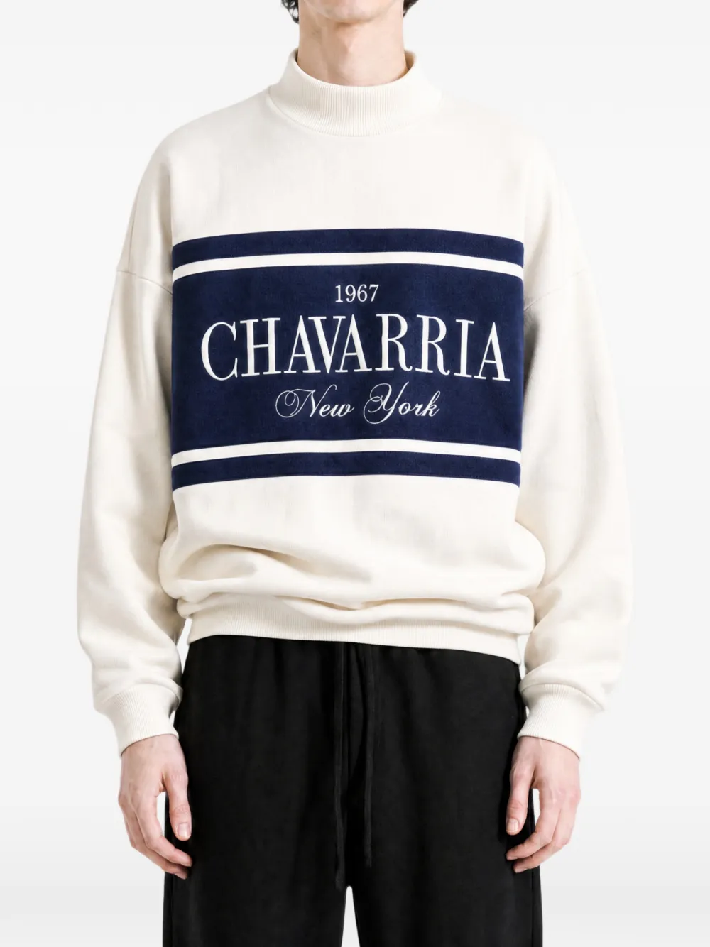 Willy Chavarria Gilroy sweater met ronde hals Wit