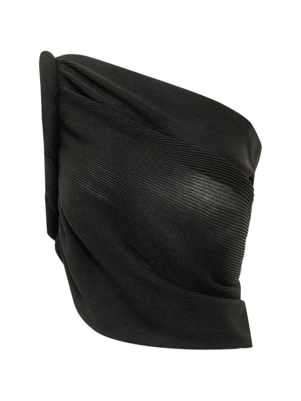 Alberta Ferretti draped one-shoulder top - Nero