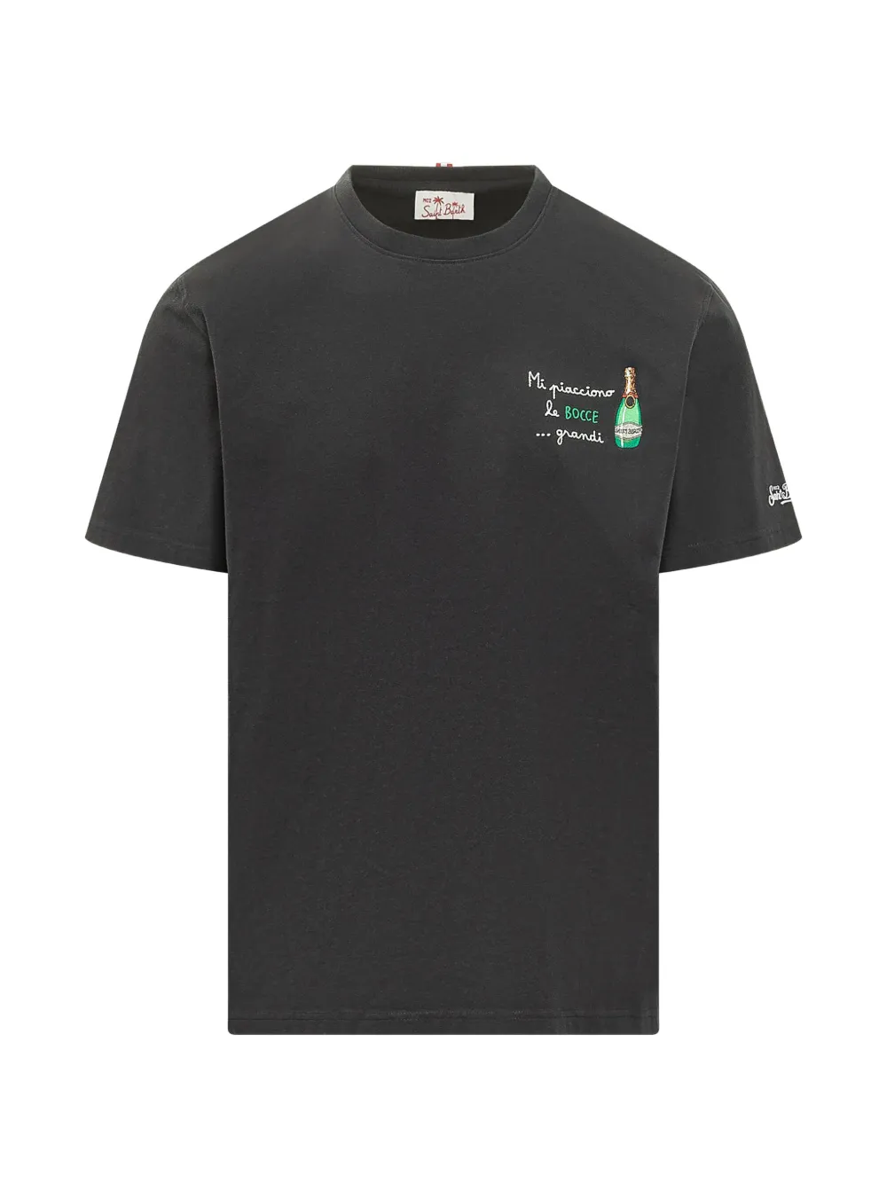 MC2 Saint Barth 포르토피노 프린트 티셔츠 | 블랙 | Image 1