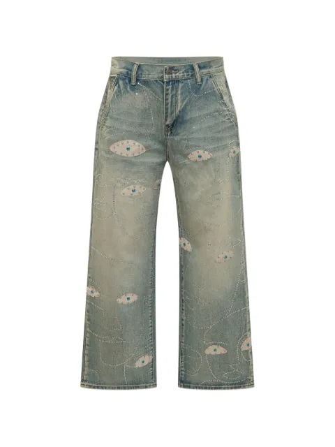 KidSuper appliqué embellished jeans