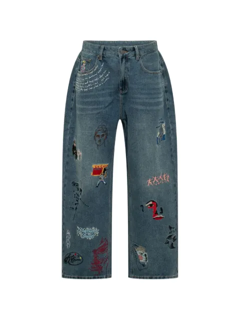 KidSuper embroidery jeans