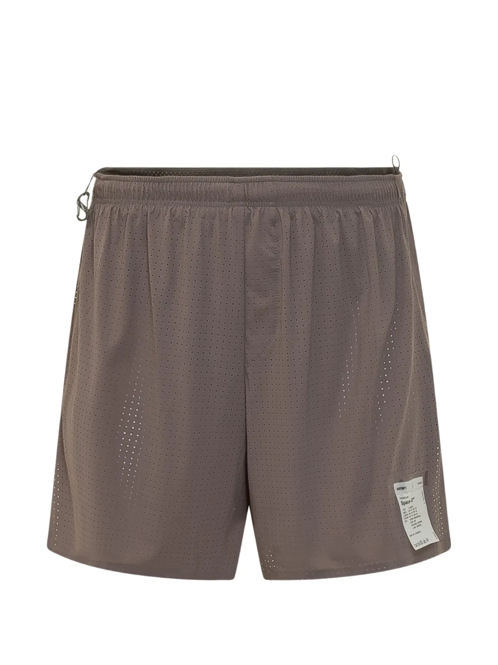 Satisfy 스페이스 O 퍼포레이티드 쇼츠 | 브라운 | Image 1