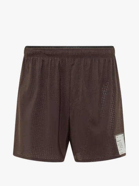 Satisfy Space-O perforated shorts