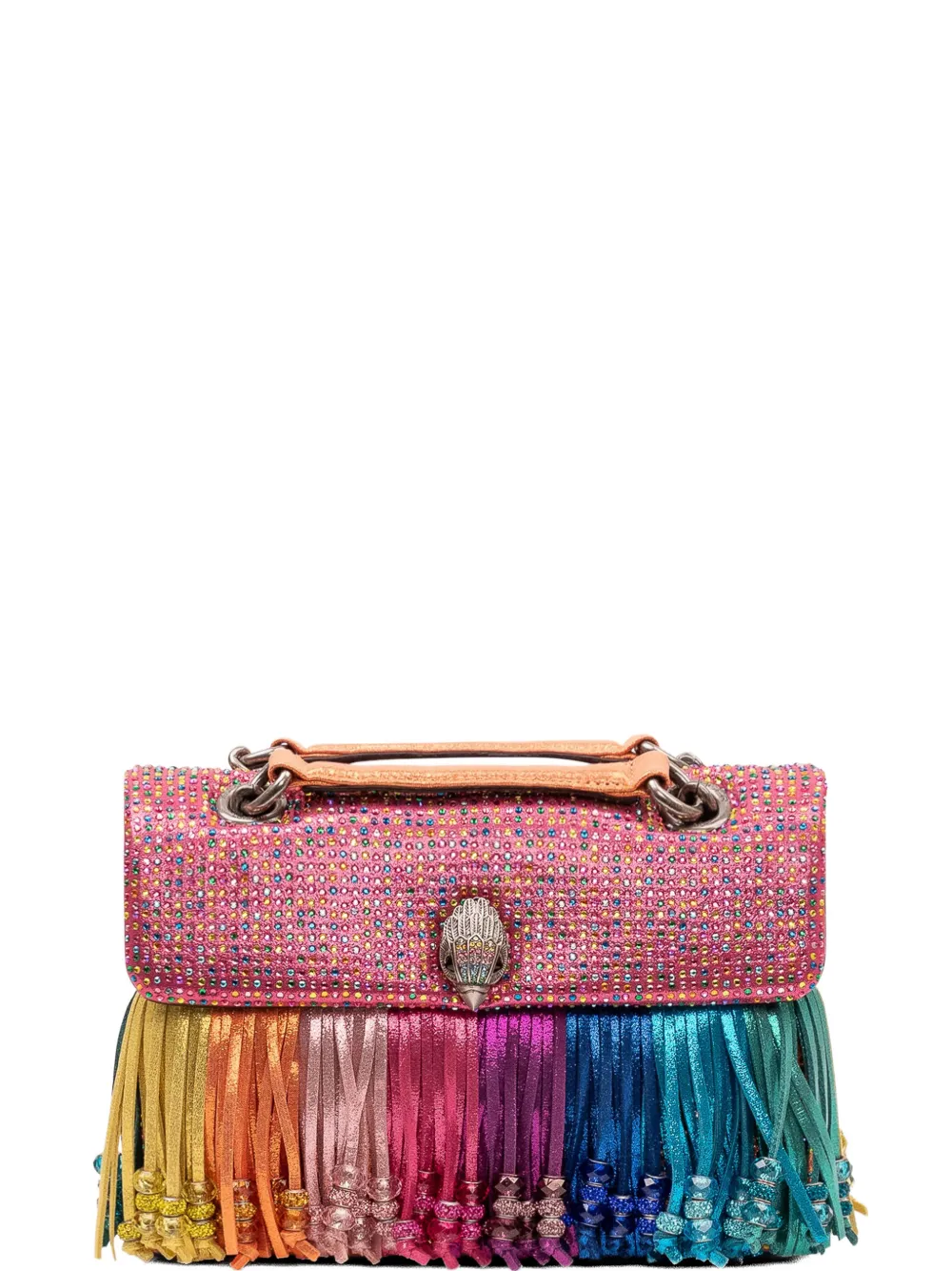 Kurt Geiger London Kensington Fringe shoulder-bag - Rosa