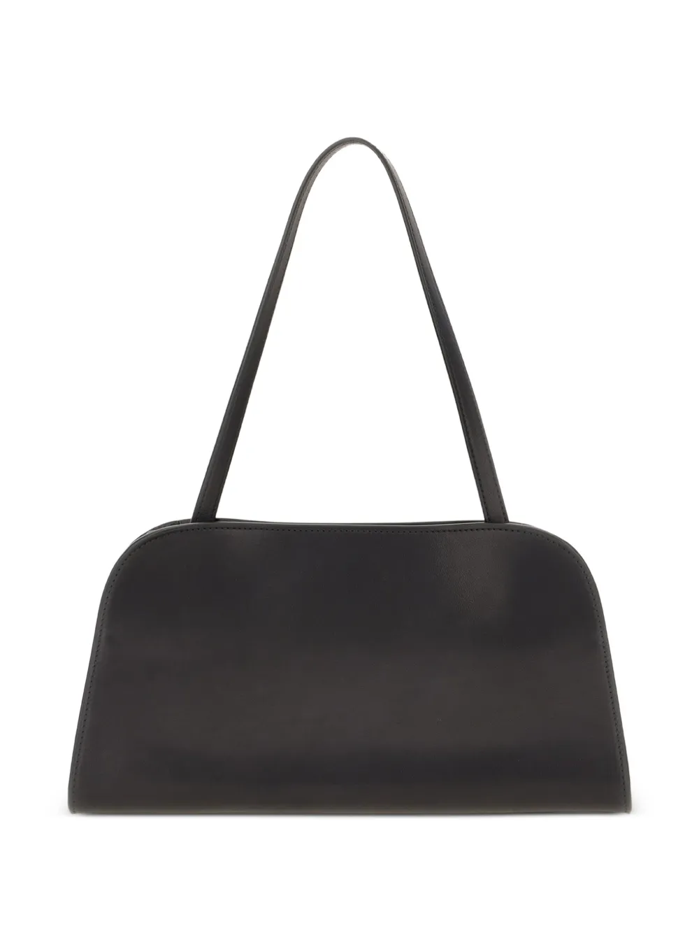 The Row Peggy leather shoulder bag - Nero
