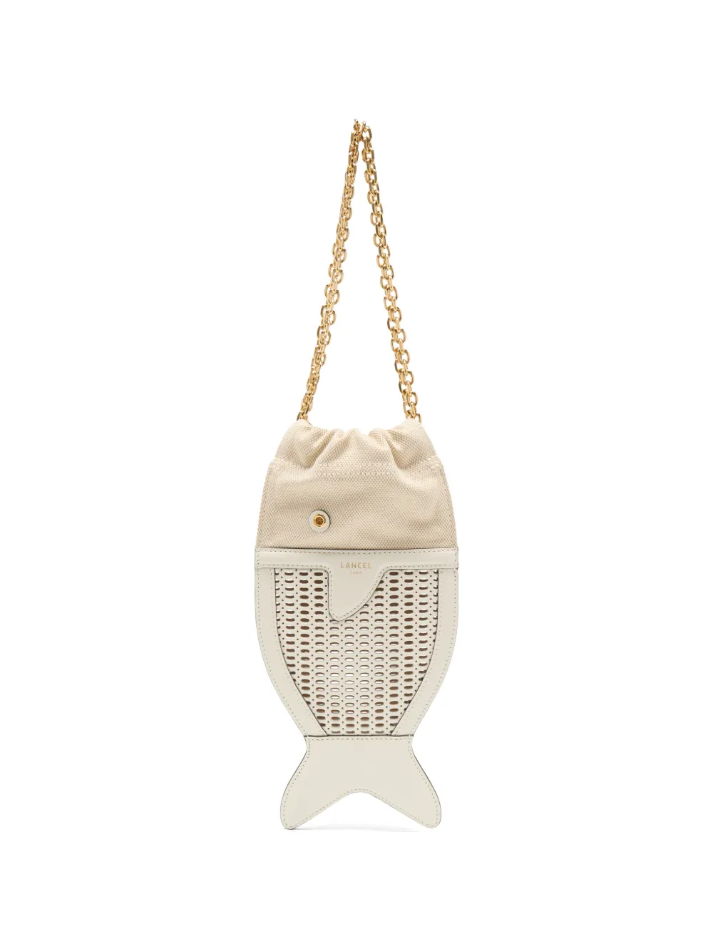 Lancel Funny Fish pouch - Bianco