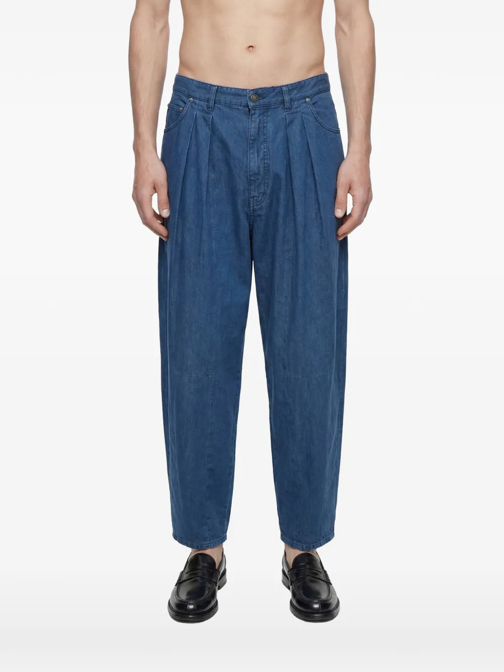 Hed Mayner pleated jeans - Blu