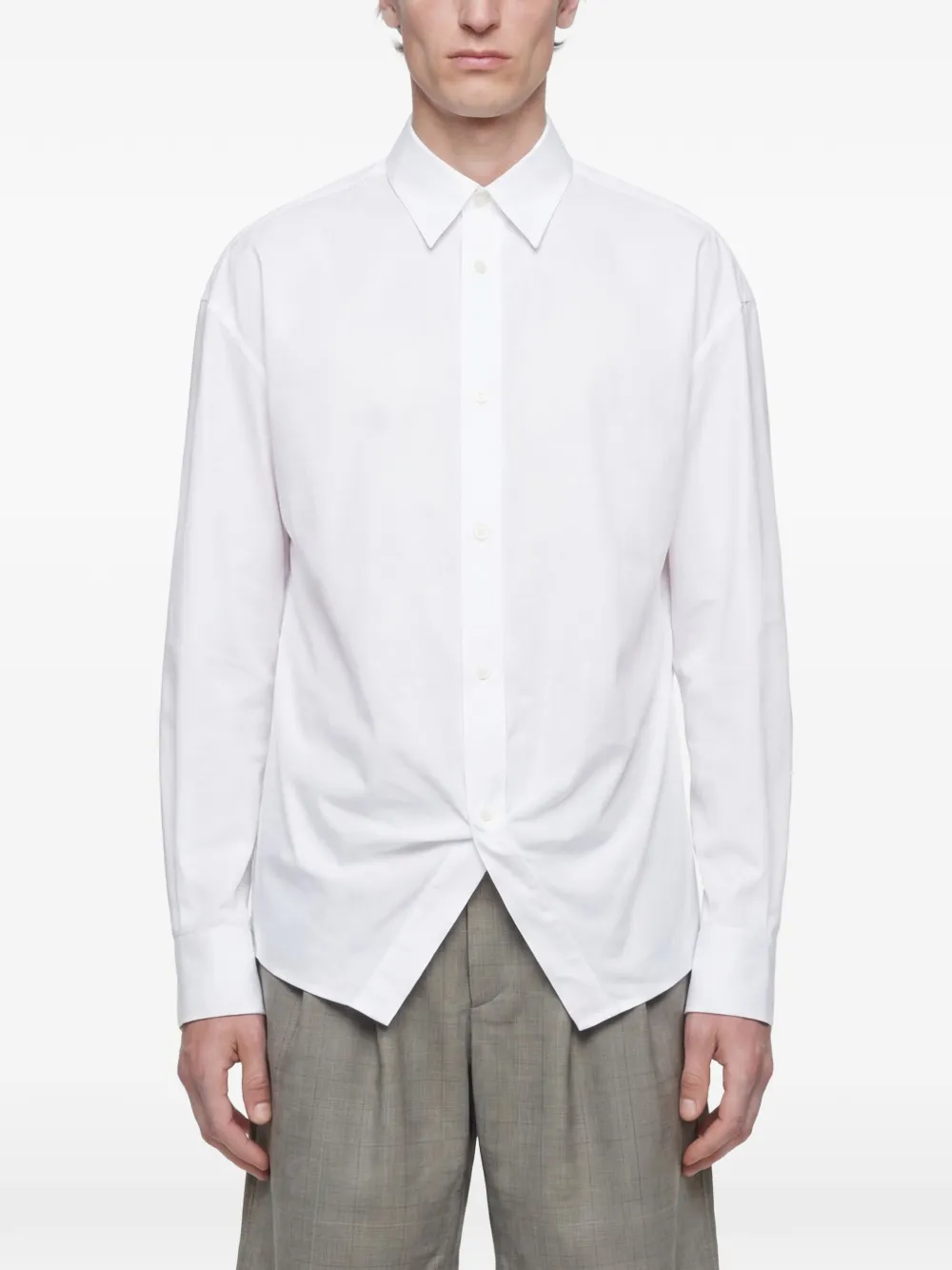 Hed Mayner long-sleeved shirt - Bianco