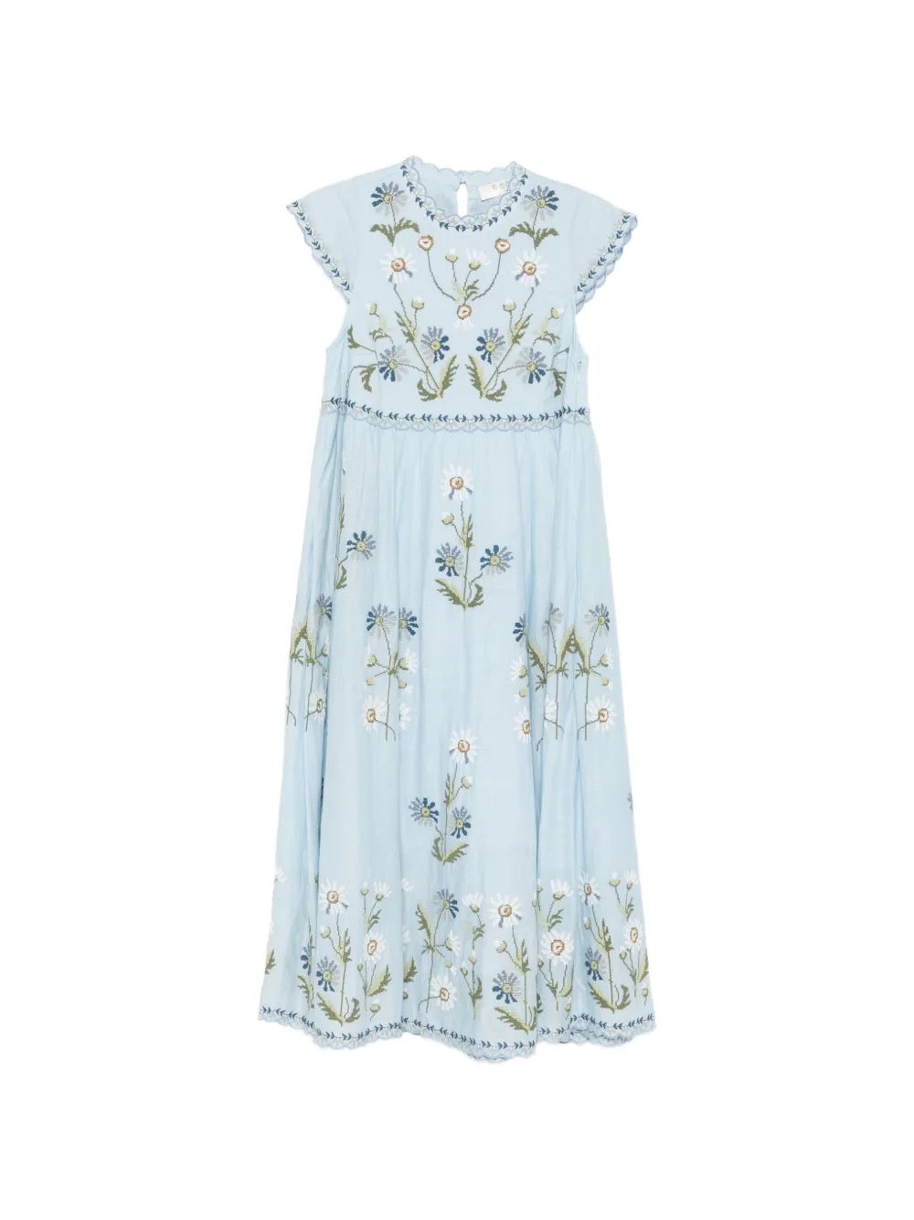 Sea Audra embroidered midi dress - Blu