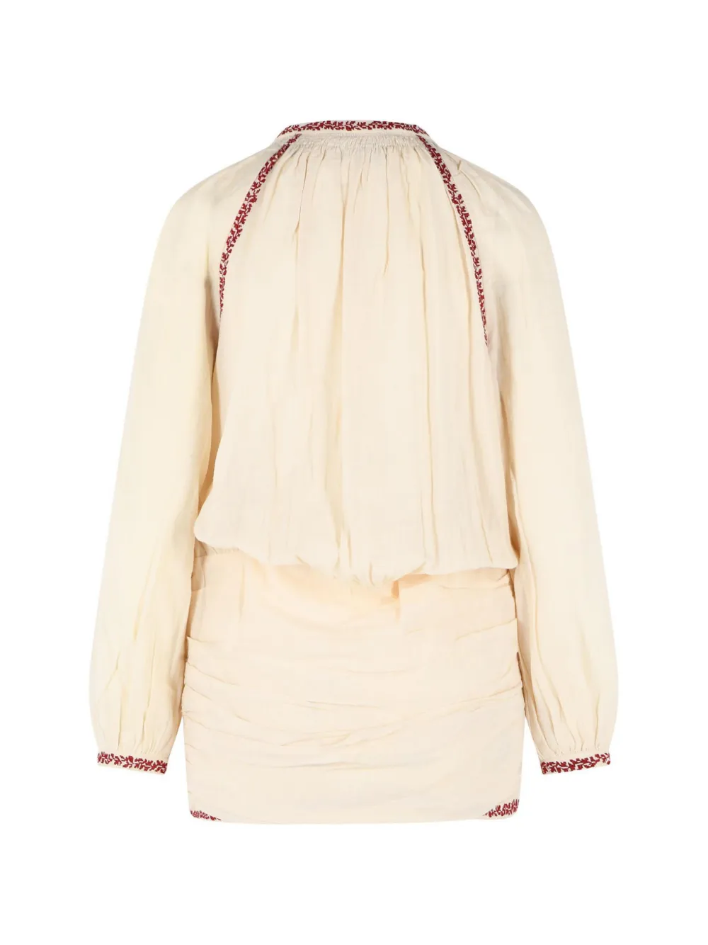  Isabel Marant Ludy Pleated Mini Dress - Neutrals 