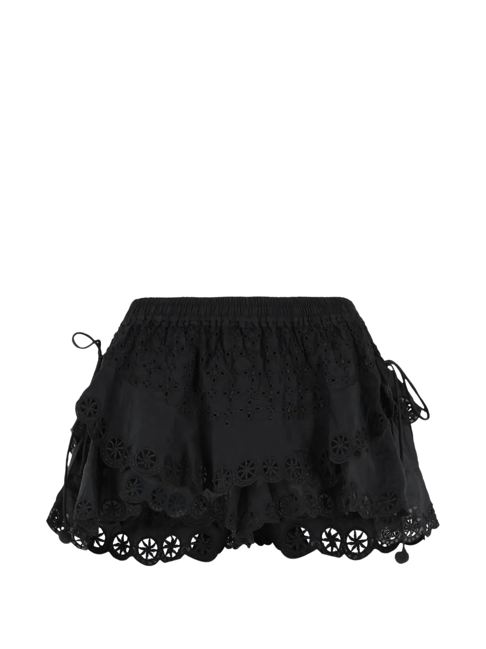 ISABEL MARANT Neis embroidered shorts - Nero