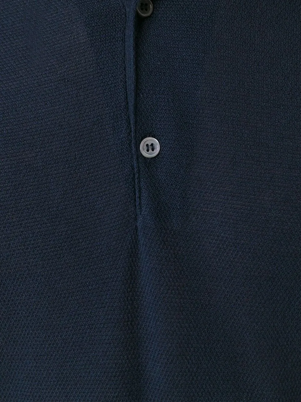John Smedley Poloshirt met knopen Blauw