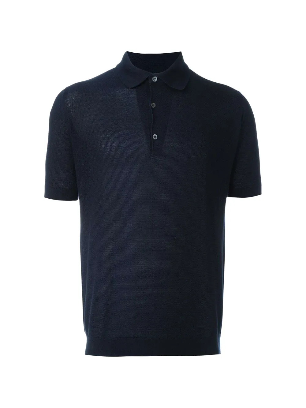 John Smedley button polo shirt - Blu