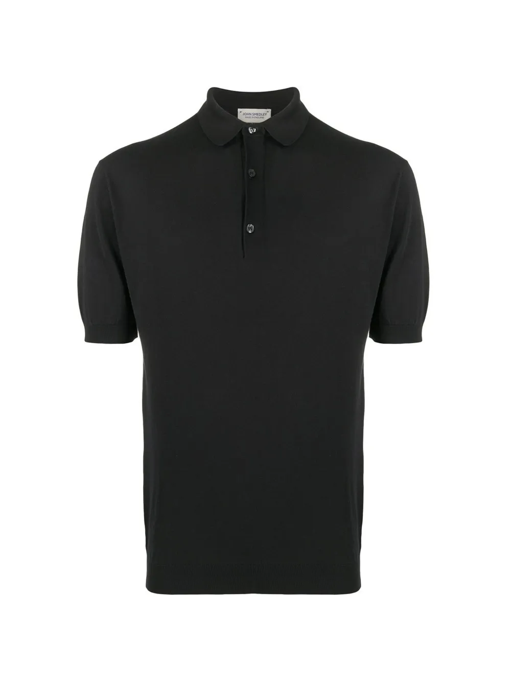 John Smedley Adrian short-sleeve cotton polo shirt – Black