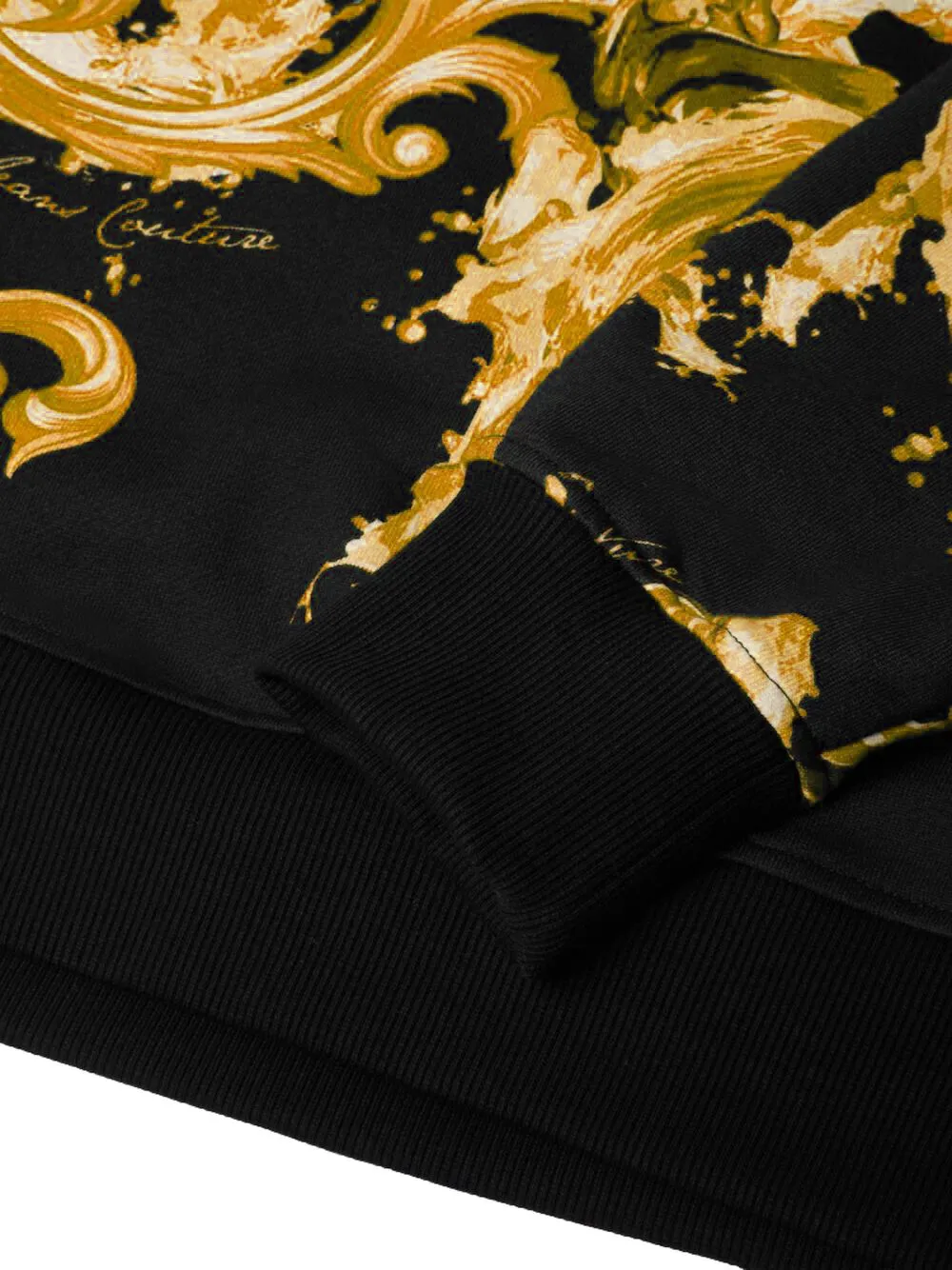 Versace Jeans Couture Sweater met print Zwart