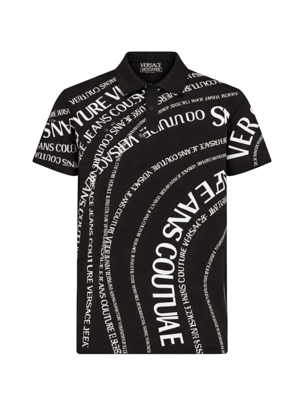 Versace Jeans Couture printed polo shirt - Nero