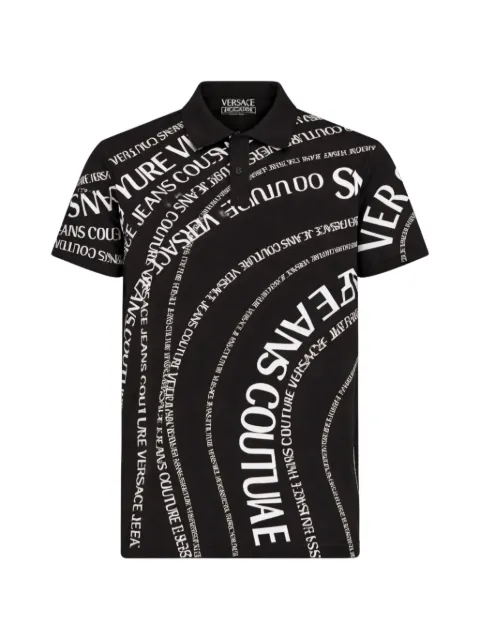 Versace Jeans Couture playera tipo polo estampada