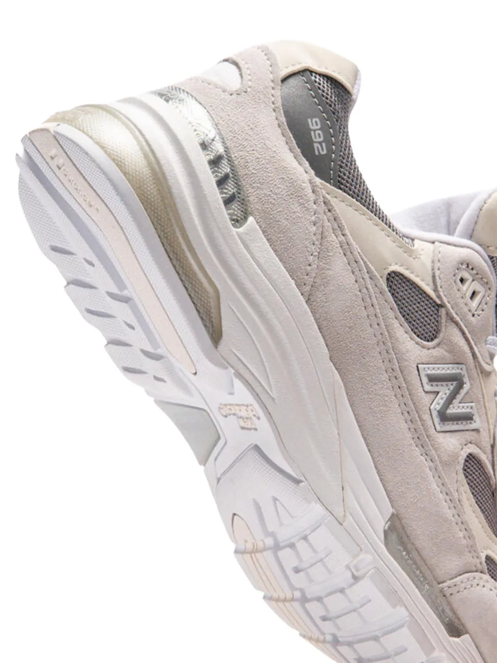New Balance 992 mesh leather sneakers Beige