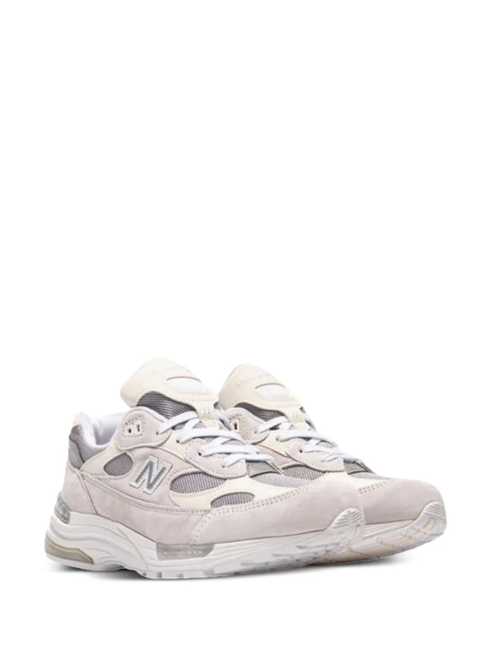 New Balance 992 mesh leather sneakers Beige