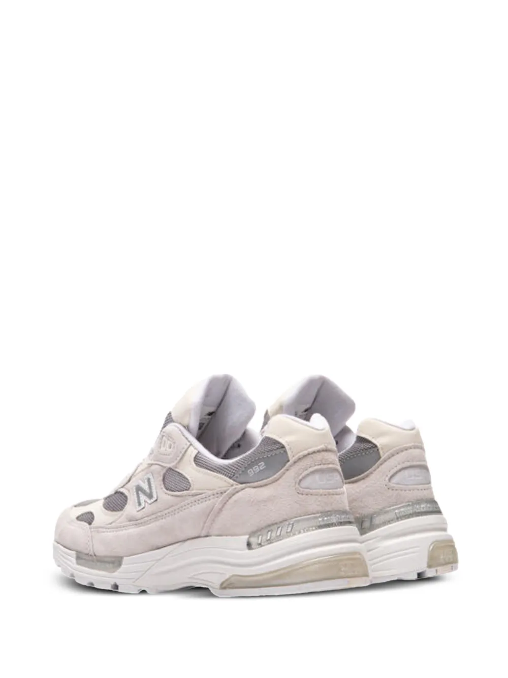 New Balance 992 mesh leather sneakers Beige