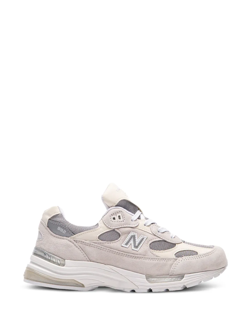 New Balance 992 mesh leather sneakers Beige