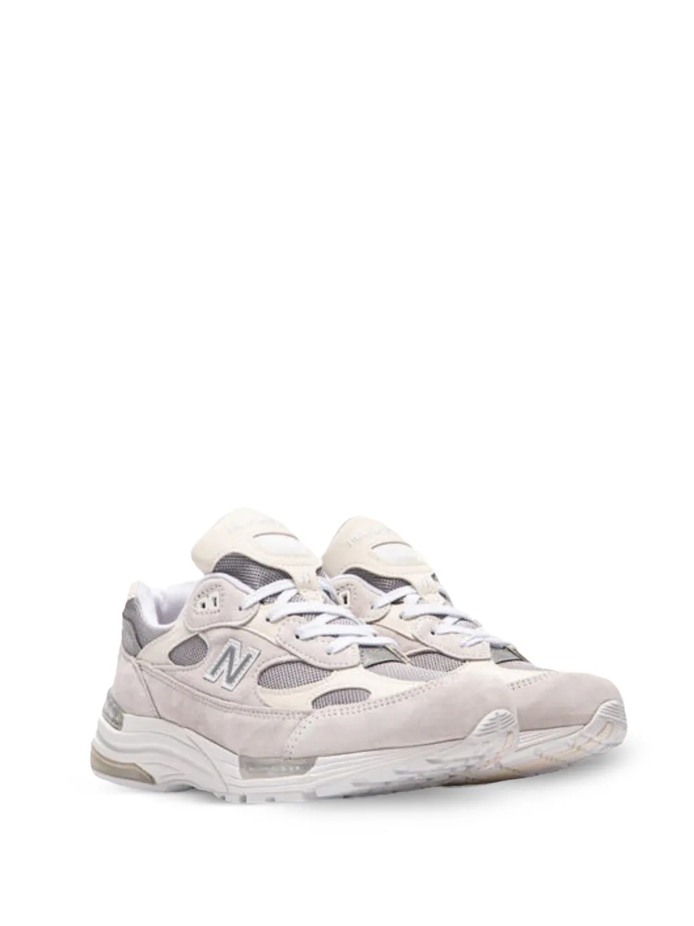 New Balance 992 mesh leren sneakers Beige