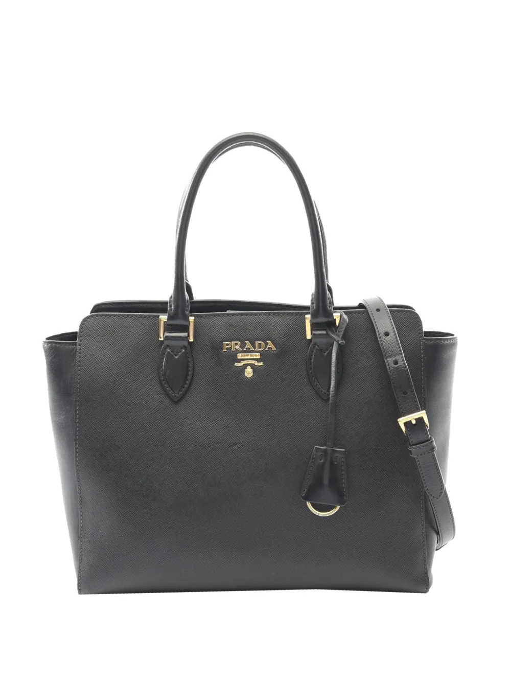 Prada Pre-Owned 2010-2026 Saffiano satchel - Nero