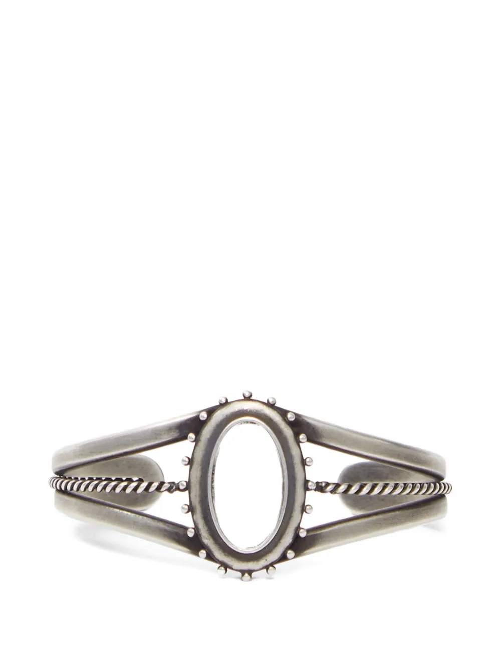 Ann Demeulemeester Fern cuff bracelet - Argento