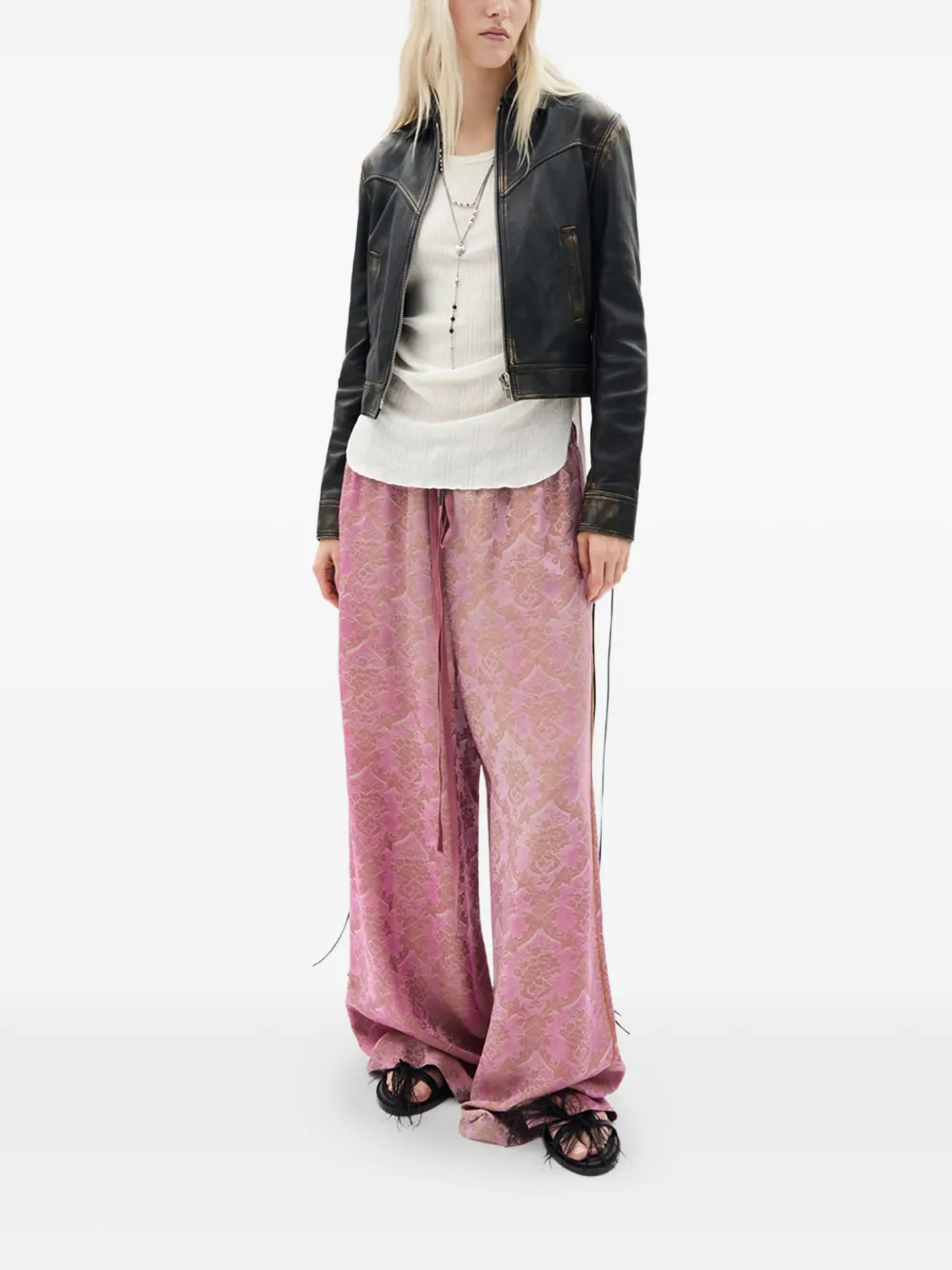 Ann Demeulemeester Mara tanktop met jacquard Wit