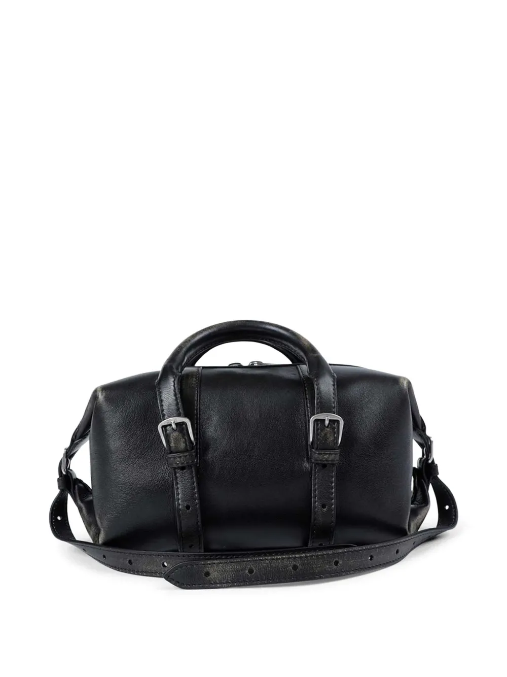 Ann Demeulemeester Small Terra Leather Tote Bag in Black, view 4