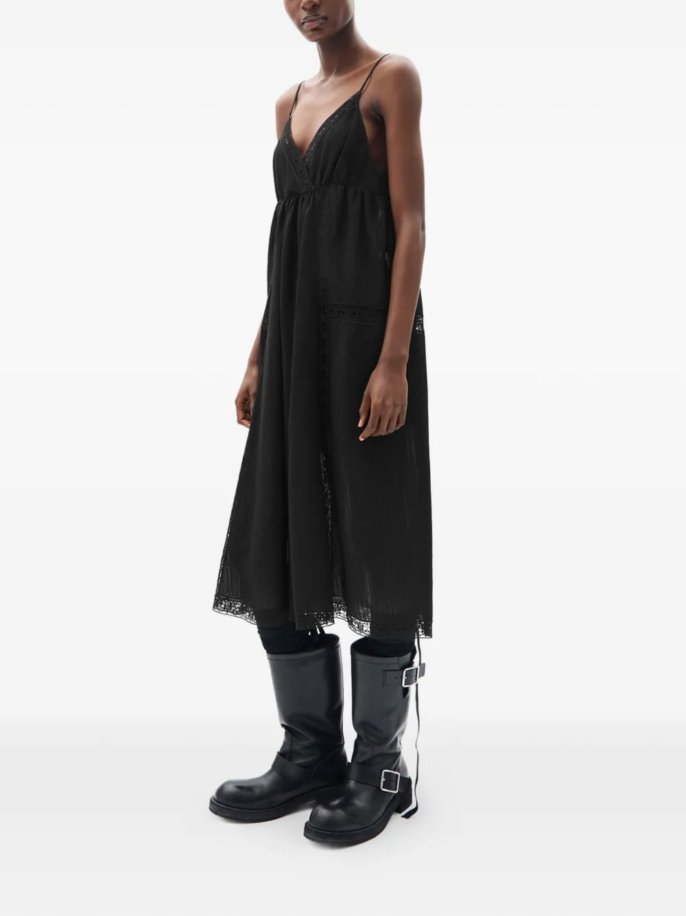 Ann Demeulemeester Elen midi-jurk Zwart