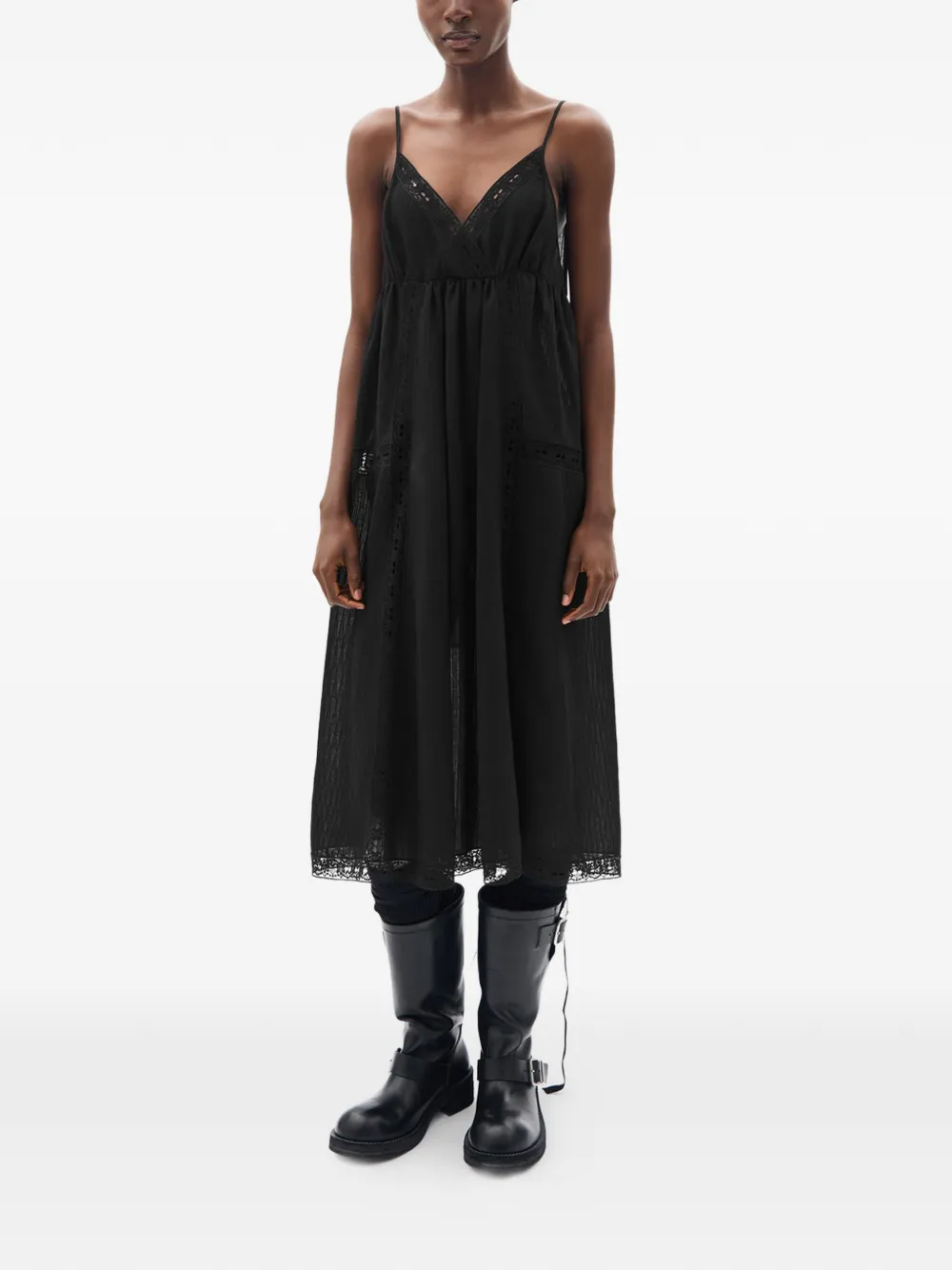 Ann Demeulemeester Elen midi dress - Nero
