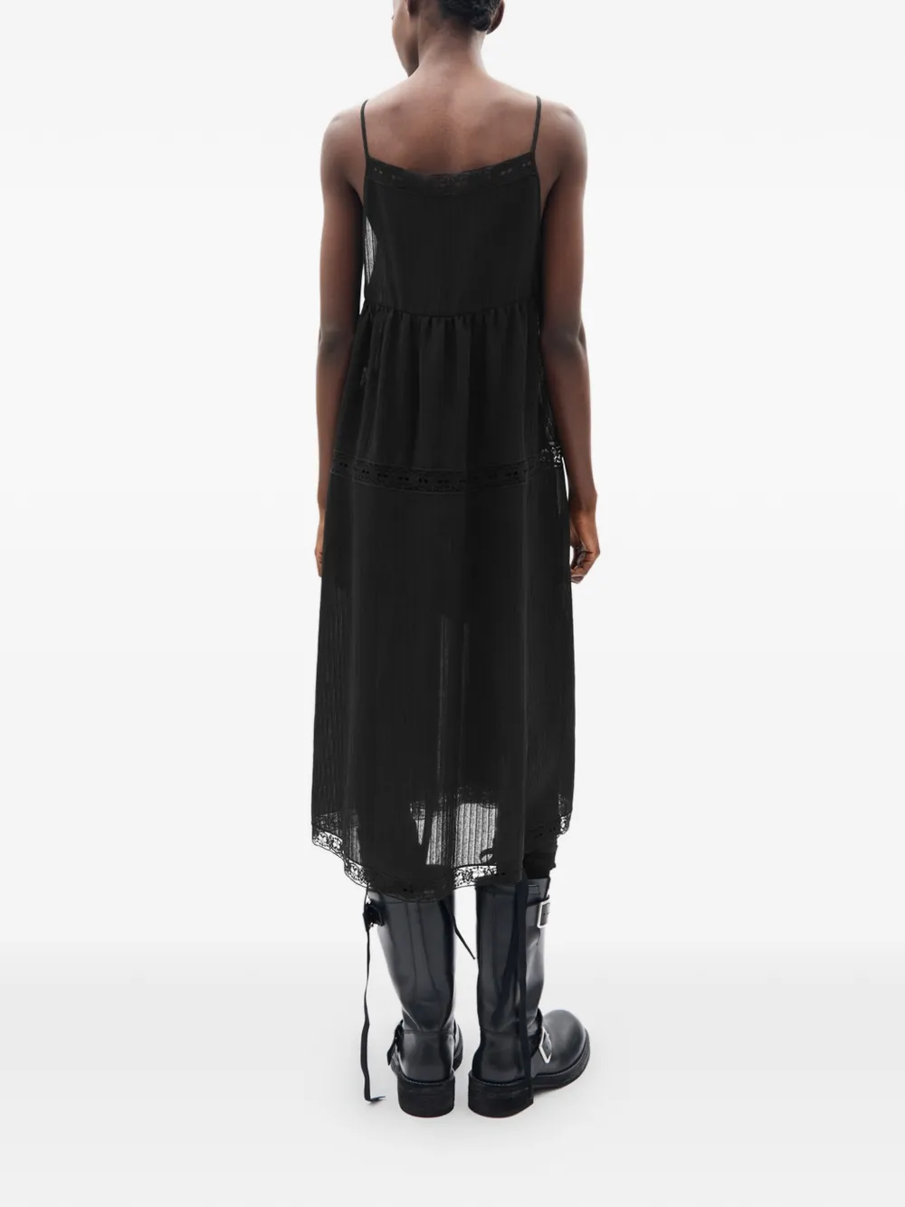 Ann Demeulemeester Elen midi-jurk Zwart