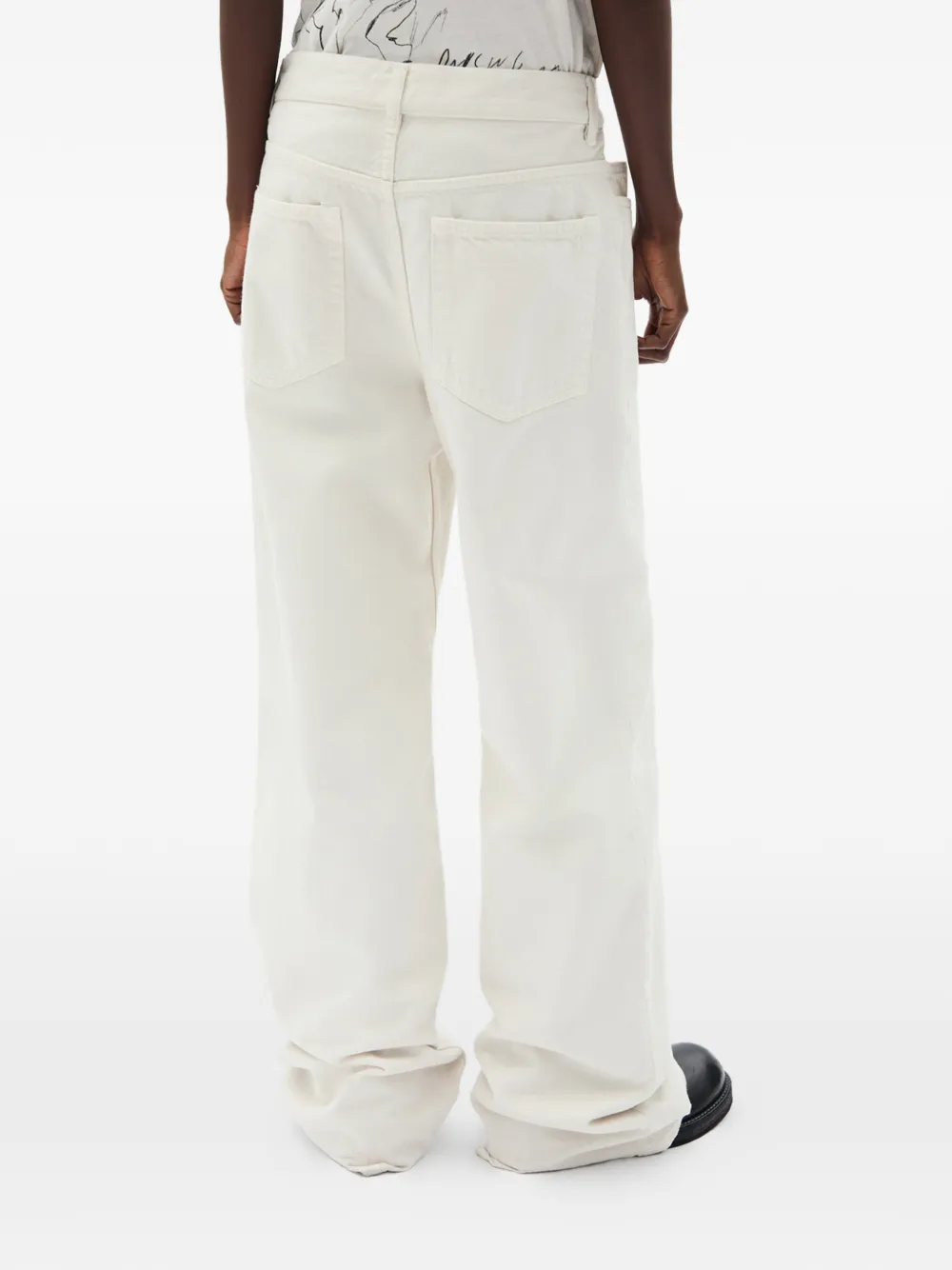 Ann Demeulemeester Genoveva broek Beige