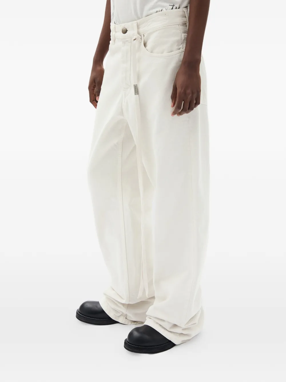 Ann Demeulemeester Genoveva broek Beige