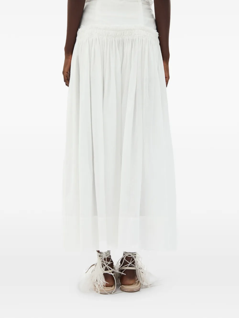 Ann Demeulemeester Ariel maxi-rok Wit