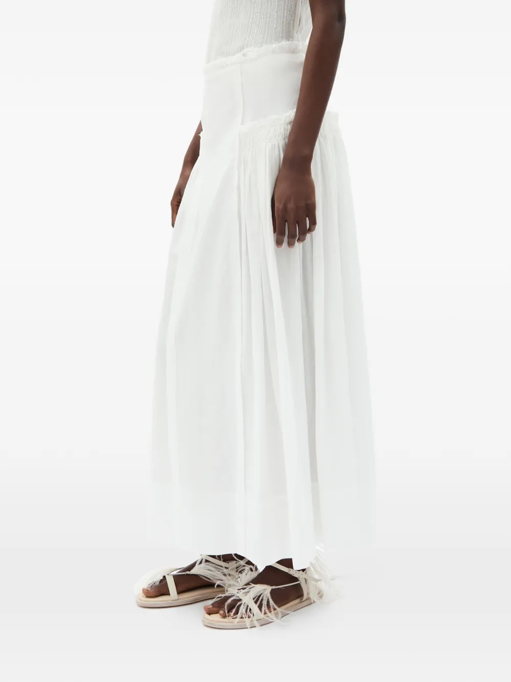Ann Demeulemeester Ariel maxi-rok Wit