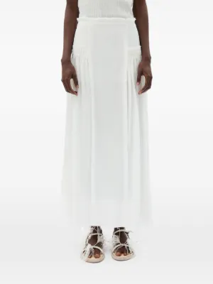Ann Demeulemeester フローラル マキシスカート | ブラック | FARFETCH JP